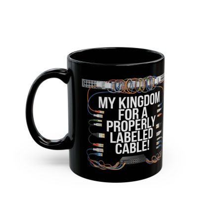 Properly Labeled Cable - Black Mug (11oz, 15oz) - Image 3