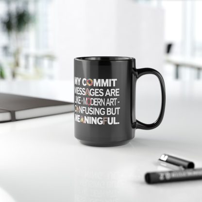 Black Commit Mug for Programmers (11oz, 15oz) - Image 3