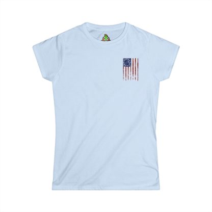 Betsy Ross Flag Women's Softstyle Tee - Image 4