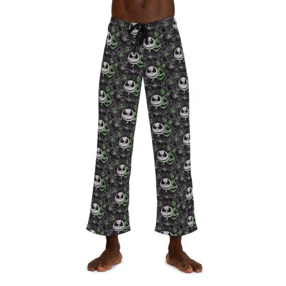 Kick Back with Jack: Halloween Spirit Meets Ultimate Comfort! - Men's Pajama Pants - Image 3