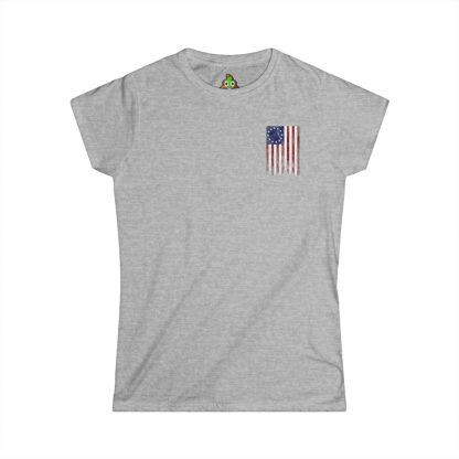 Betsy Ross Flag Women's Softstyle Tee - Image 3