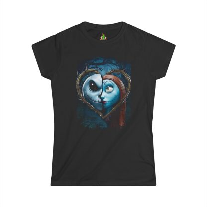 Two Souls, One Heart – Perfectly Spooky Together! - Women's Softstyle Tee