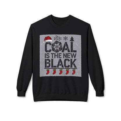 Coal Couture: Naughty, Stylish, and Ready to Sleigh Sweatshirt - Image 7