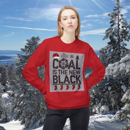 Coal Couture: Naughty, Stylish, and Ready to Sleigh Sweatshirt - Image 5