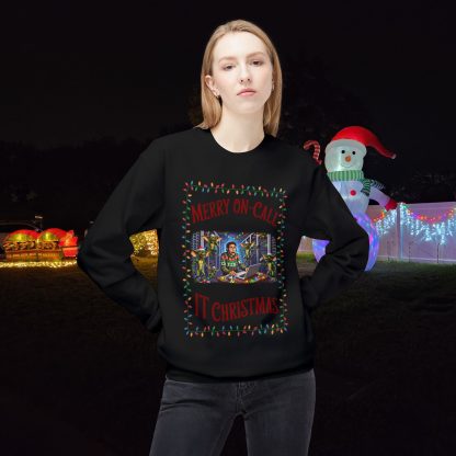 On-Call Claus: Saving Christmas One Gremlin at a Time Sweatshirt - Image 2