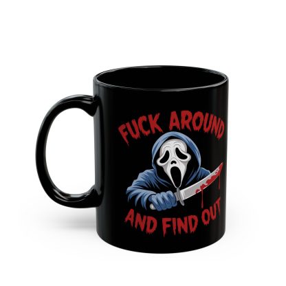 Spooky Mornings: Sip, Sip, Scream! - Black Mug - Image 2