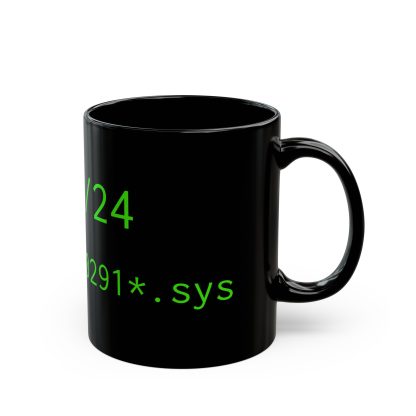 Crowdstrike Survivor Black Mug - Image 2