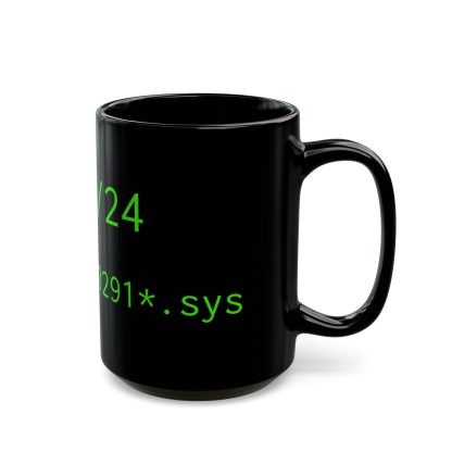 Crowdstrike Survivor Black Mug - Image 6