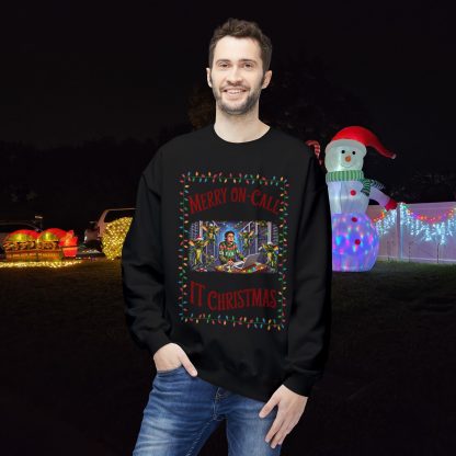 On-Call Claus: Saving Christmas One Gremlin at a Time Sweatshirt - Image 3