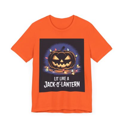 Lit Like a Jack-o-Lantern - Jersey Tee