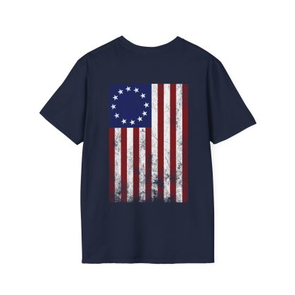 Betsy Ross Flag - Men's Softstyle T-Shirt - Image 14