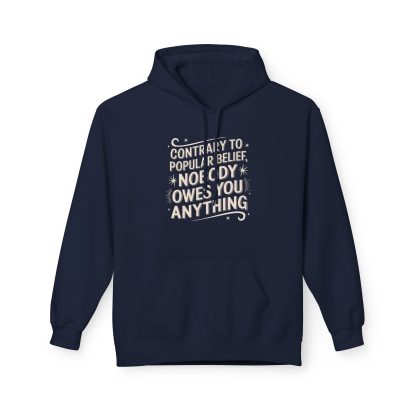 Nobody Owes You Anything Softstyle Fleece Hoodie - Image 10