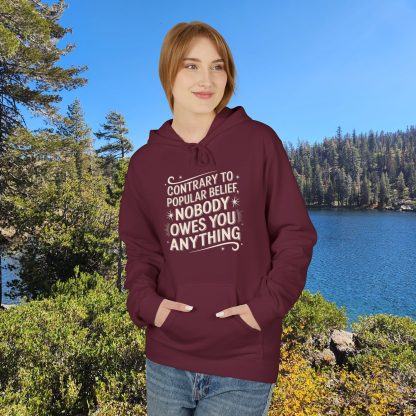 Nobody Owes You Anything Softstyle Fleece Hoodie - Image 5