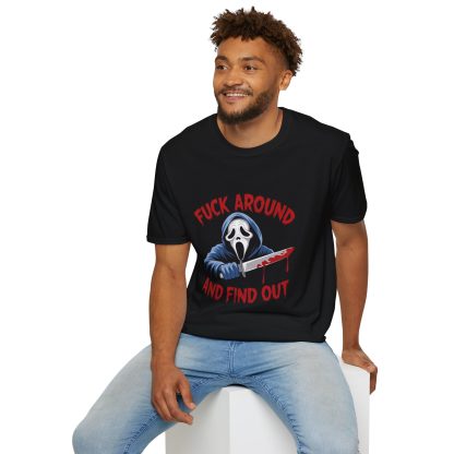 FAFO Ghostface Style - Softstyle T-Shirt - Image 3