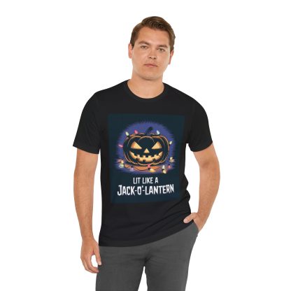 Lit Like a Jack-o-Lantern - Jersey Tee - Image 4