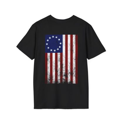 Betsy Ross Flag - Men's Softstyle T-Shirt - Image 8