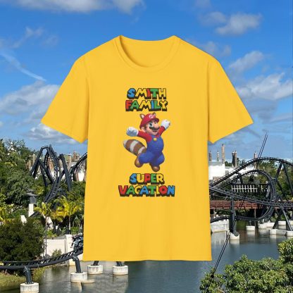 Customizable Family Vacation T-Shirt; Super Adventure Awaits! - Image 9