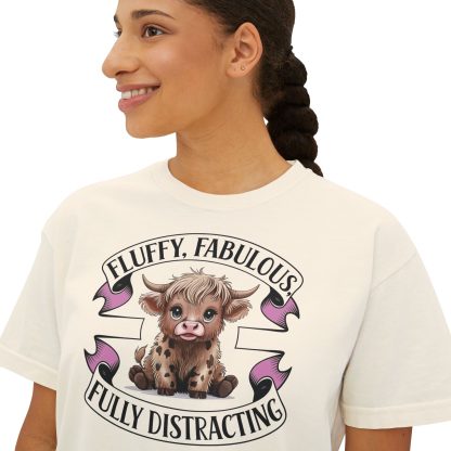 The Fluffy Factor: Adorably Distracting Boxy Tee - Image 3