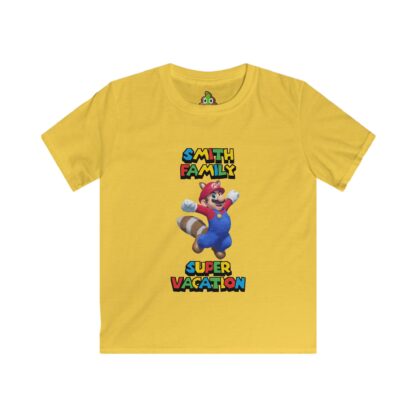 Youth Customizable Family Vacation T-Shirt; Super Adventure Awaits! - Image 3