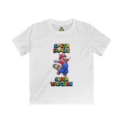 Youth Customizable Family Vacation T-Shirt; Super Adventure Awaits!