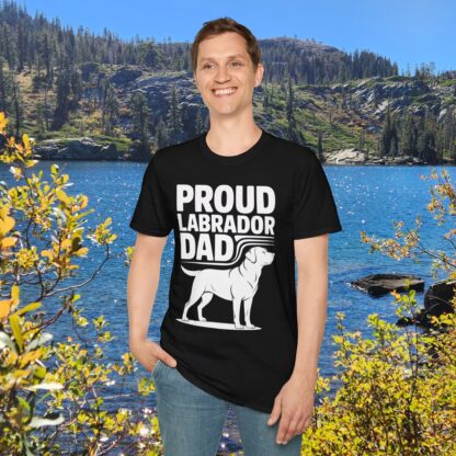 Men’s Labrador dad t-shirt – dog lover apparel for pet owners and Father’s Day gifts