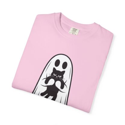 Ghost and Black Cat T-Shirt, Comfort Colors Tee, Perfect for Halloween and Cat Lovers and Anyone Who Loves to Show Off their Cute Kitty - Image 31