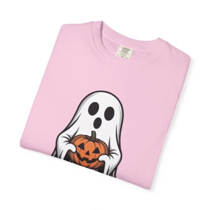 Ghost and Jack-O-Lantern Comfort Colors T-Shirt, Perfect for Teachers, Halloween Lovers, Parents of Little Ghosts and Ghouls Trick or Treat - Image 8