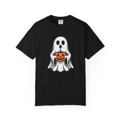 Ghost and Jack-O-Lantern Comfort Colors T-Shirt, Perfect for Teachers, Halloween Lovers, Parents of Little Ghosts and Ghouls Trick or Treat - Image 3