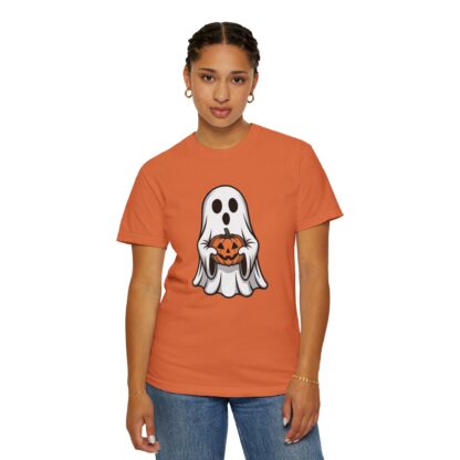 Ghost and Jack-O-Lantern Comfort Colors T-Shirt, Perfect for Teachers, Halloween Lovers, Parents of Little Ghosts and Ghouls Trick or Treat - Image 29