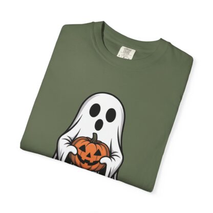Ghost and Jack-O-Lantern Comfort Colors T-Shirt, Perfect for Teachers, Halloween Lovers, Parents of Little Ghosts and Ghouls Trick or Treat - Image 16