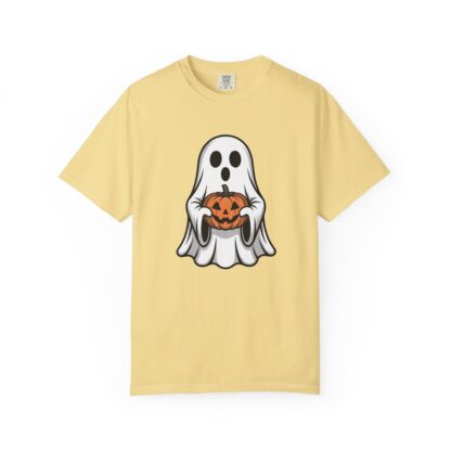 Ghost and Jack-O-Lantern Comfort Colors T-Shirt, Perfect for Teachers, Halloween Lovers, Parents of Little Ghosts and Ghouls Trick or Treat - Image 27