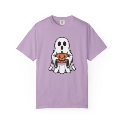 Ghost and Jack-O-Lantern Comfort Colors T-Shirt, Perfect for Teachers, Halloween Lovers, Parents of Little Ghosts and Ghouls Trick or Treat - Image 11