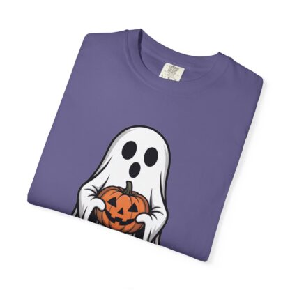 Ghost and Jack-O-Lantern Comfort Colors T-Shirt, Perfect for Teachers, Halloween Lovers, Parents of Little Ghosts and Ghouls Trick or Treat - Image 20