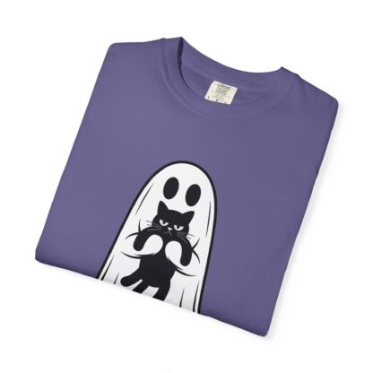 Ghost and Black Cat T-Shirt, Comfort Colors Tee, Perfect for Halloween and Cat Lovers and Anyone Who Loves to Show Off their Cute Kitty - Image 23