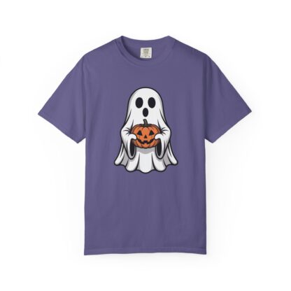 Ghost and Jack-O-Lantern Comfort Colors T-Shirt, Perfect for Teachers, Halloween Lovers, Parents of Little Ghosts and Ghouls Trick or Treat - Image 19