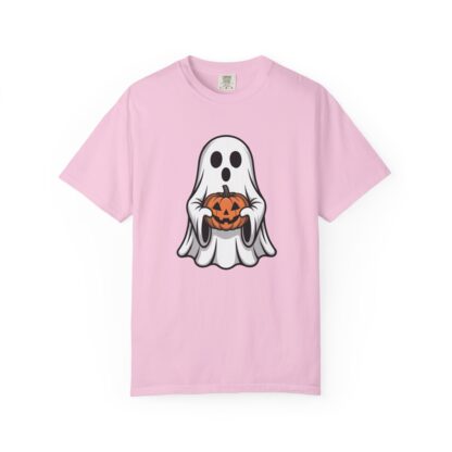 Ghost and Jack-O-Lantern Comfort Colors T-Shirt, Perfect for Teachers, Halloween Lovers, Parents of Little Ghosts and Ghouls Trick or Treat - Image 7