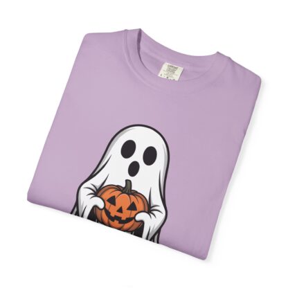 Ghost and Jack-O-Lantern Comfort Colors T-Shirt, Perfect for Teachers, Halloween Lovers, Parents of Little Ghosts and Ghouls Trick or Treat - Image 12