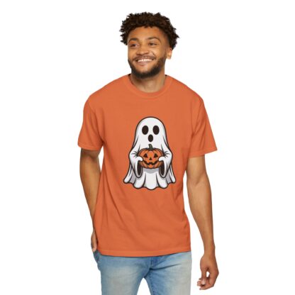 Ghost and Jack-O-Lantern Comfort Colors T-Shirt, Perfect for Teachers, Halloween Lovers, Parents of Little Ghosts and Ghouls Trick or Treat - Image 30