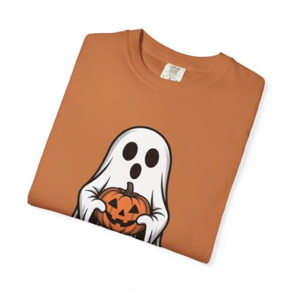 Ghost and Jack-O-Lantern Comfort Colors T-Shirt, Perfect for Teachers, Halloween Lovers, Parents of Little Ghosts and Ghouls Trick or Treat - Image 24