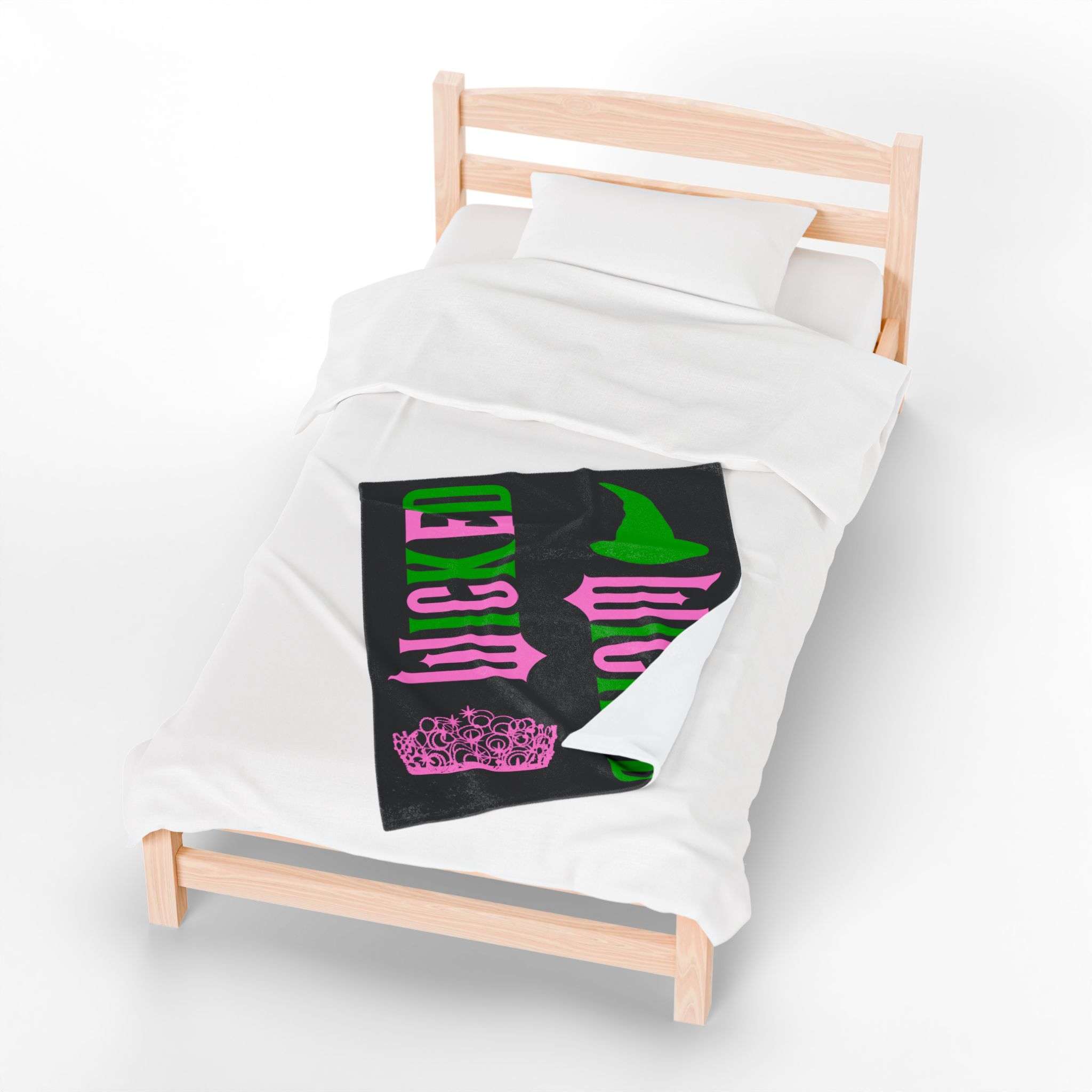 Wicked Plush Blanket, Velveteen Throw, A Magical Touch of Oz for Your Home, Perfect Gift for the Wicked Fan in Your Life, Enjoy Velvety Softness - Image 10