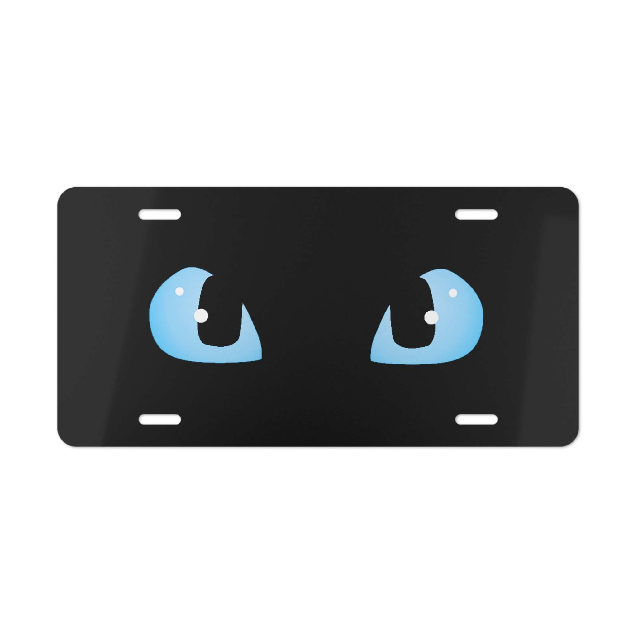 Blue Dragon Eyes Vanity License Plate, Perfect Gift for those who Love to the Look of Piercing Light Blue Eyes Staring Back at Them - Image 3