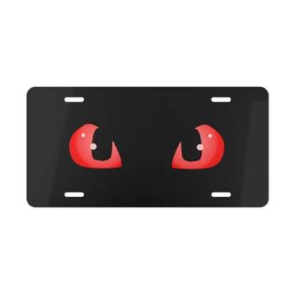 Red Dragon Eyes Vanity License Plate, Perfect Gift for those who Love to the Look of Piercing Red Eyes Staring Back at Them - Image 3
