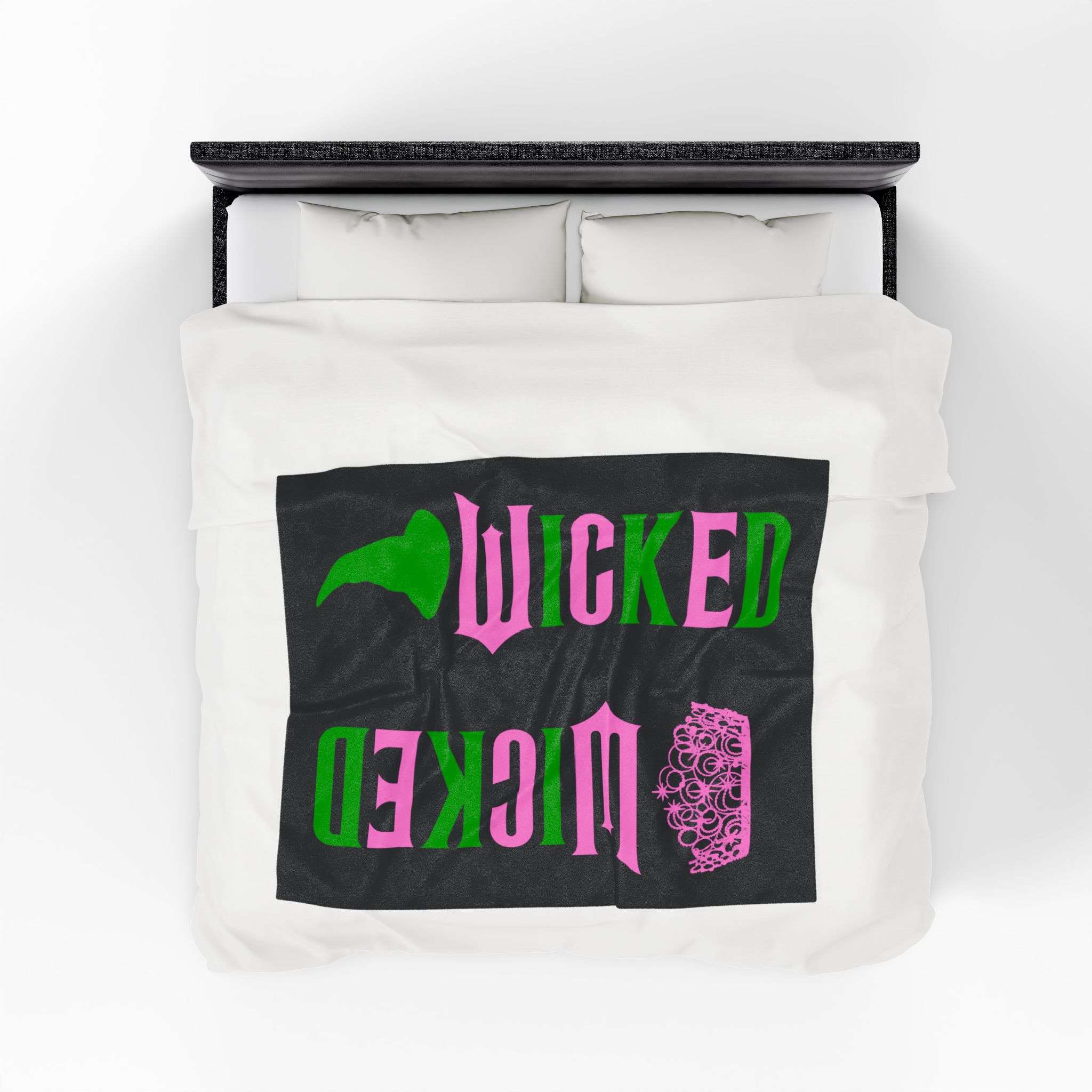 Wicked Plush Blanket, Velveteen Throw, A Magical Touch of Oz for Your Home, Perfect Gift for the Wicked Fan in Your Life, Enjoy Velvety Softness - Image 4