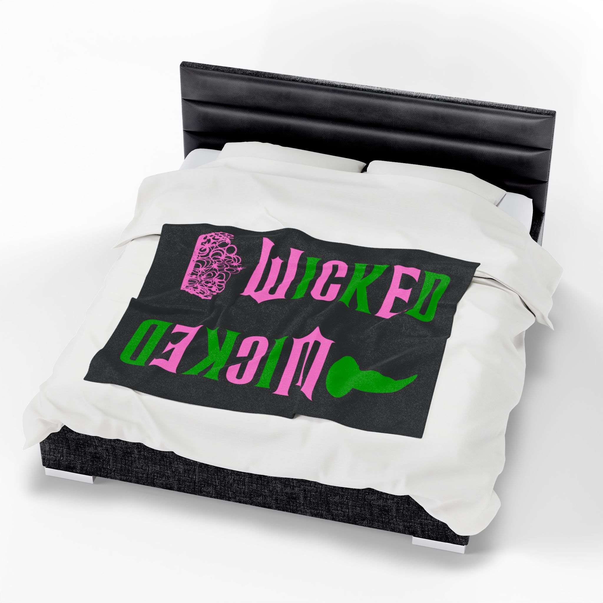 Wicked Plush Blanket, Velveteen Throw, A Magical Touch of Oz for Your Home, Perfect Gift for the Wicked Fan in Your Life, Enjoy Velvety Softness - Image 3