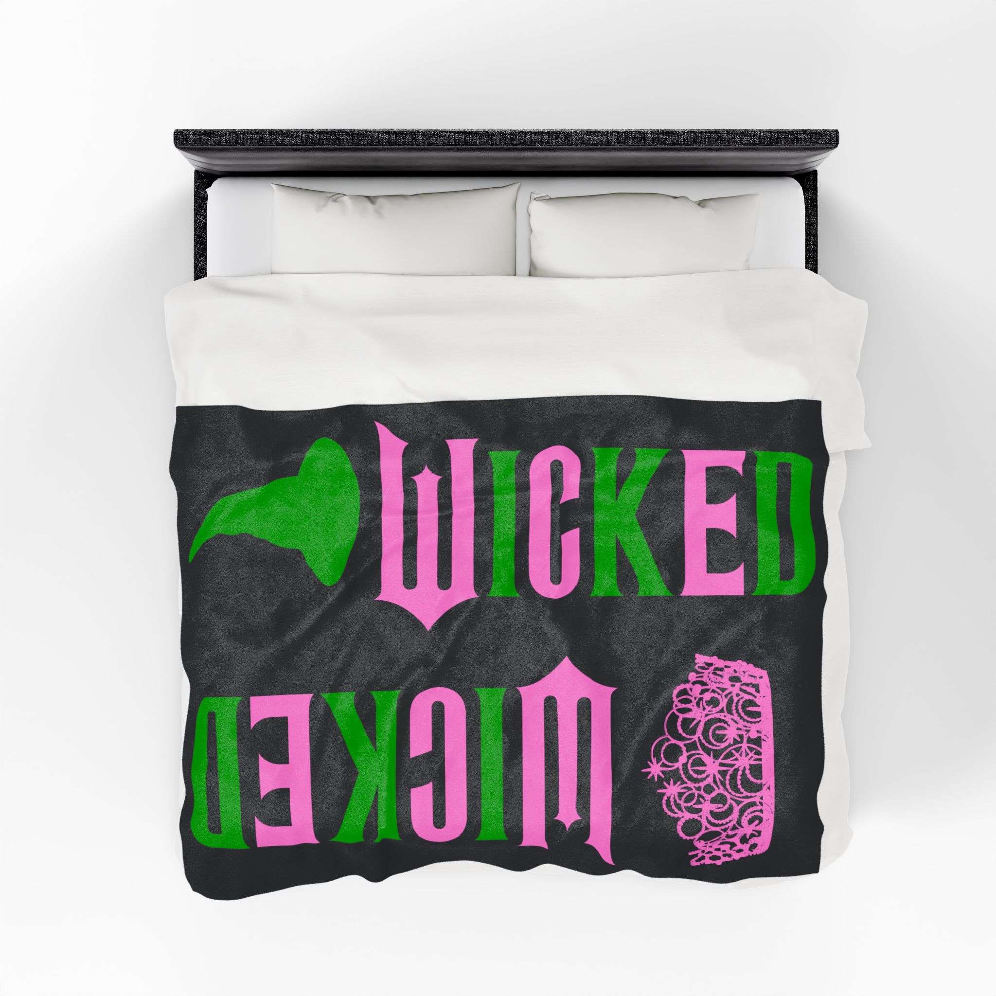 Wicked Plush Blanket, Velveteen Throw, A Magical Touch of Oz for Your Home, Perfect Gift for the Wicked Fan in Your Life, Enjoy Velvety Softness - Image 8