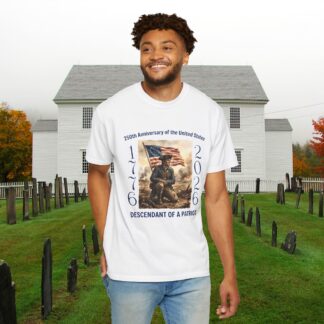 America 250th Anniversary T-Shirt - 1776–2026 Patriotic Shirt - Revolutionary Soldier & Betsy Ross Flag